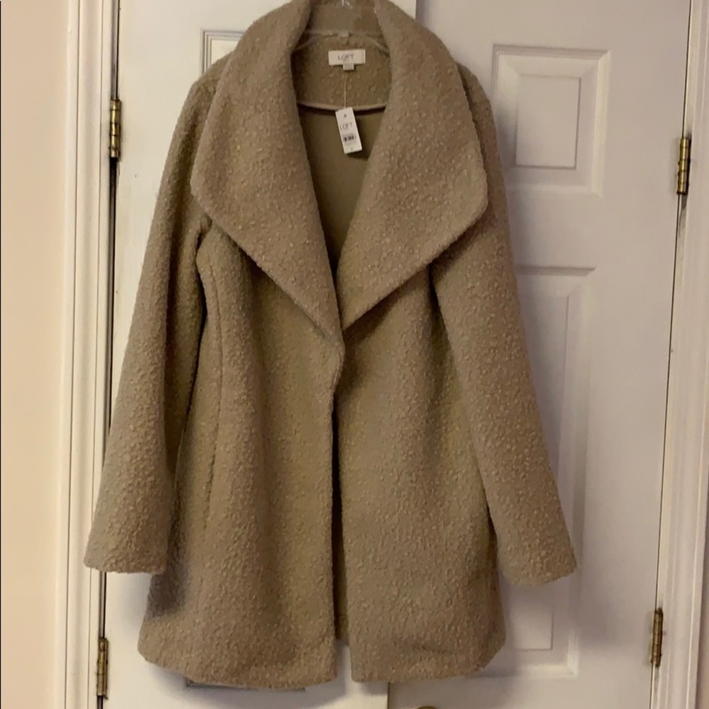 Loft Outlet - Cozy Open Coat Jacket Heirloom Tan